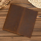 Men's Crazy Horse Leather Long First Layer Purses - Che Cose Belle