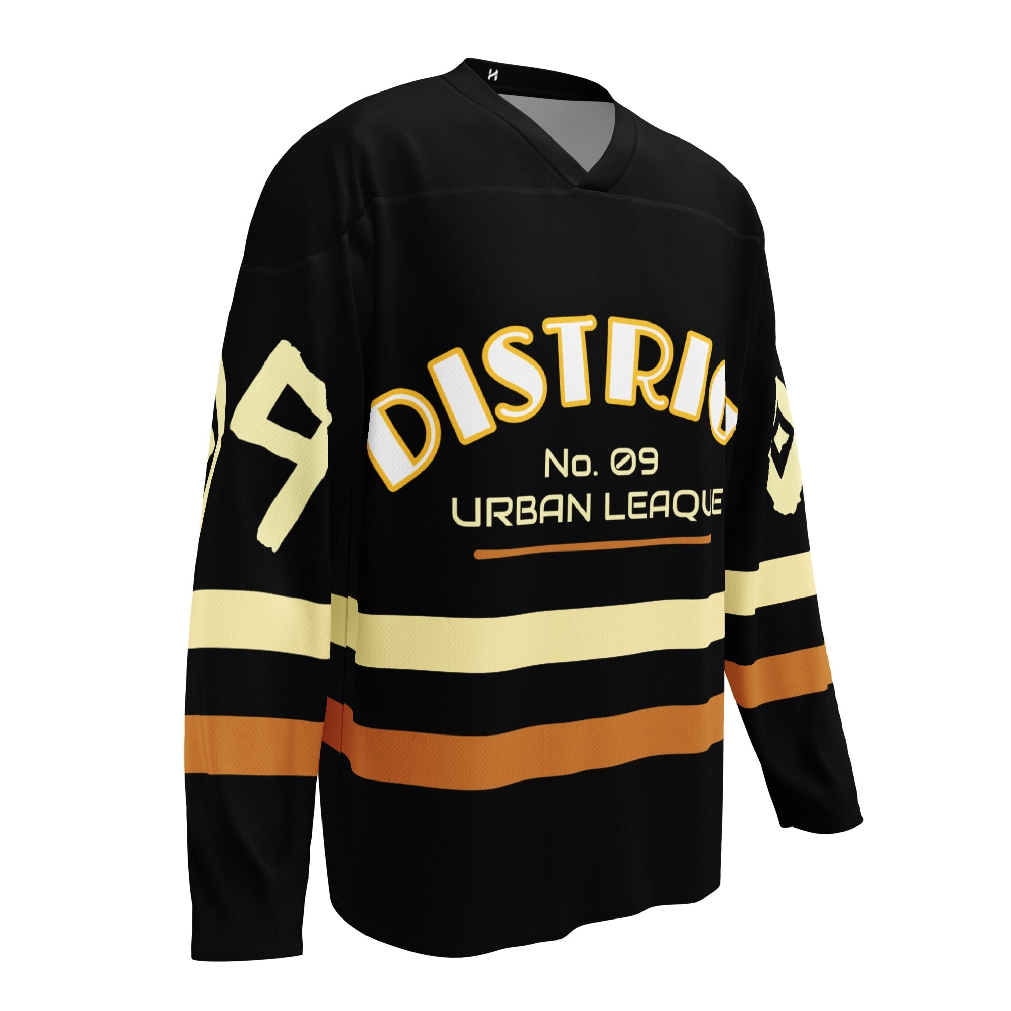 Men’s “District 09” Streetwear Hockey Jersey – Premium Recycled Polyester | Moisture - Wicking | Relaxed Fit - Che Cose Belle