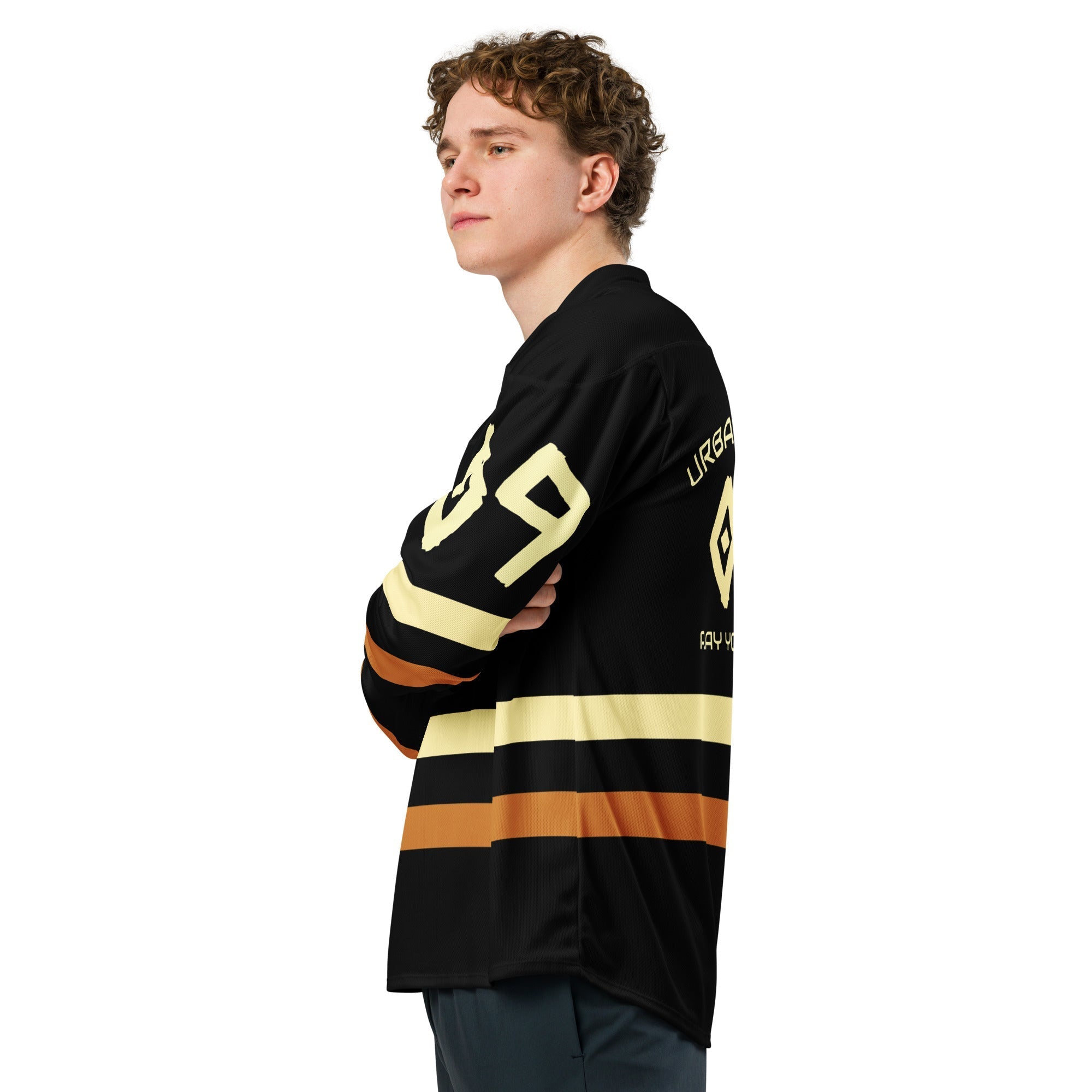 Men’s “District 09” Streetwear Hockey Jersey – Premium Recycled Polyester | Moisture - Wicking | Relaxed Fit - Che Cose Belle
