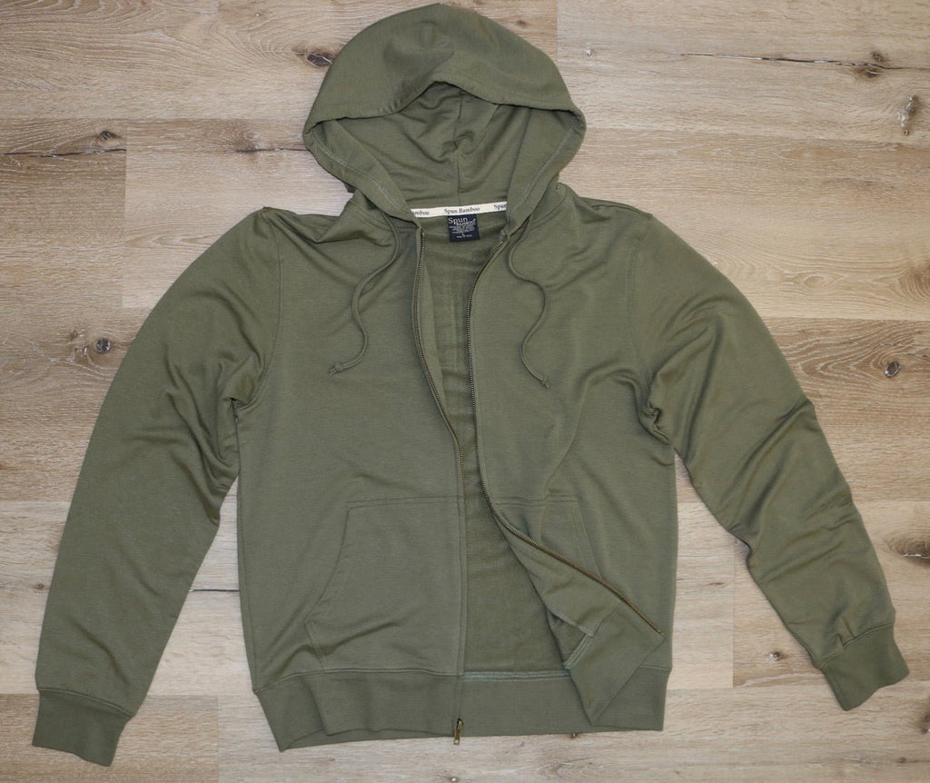 Men's Eco - Smart Full - Zip Bamboo Viscose Hoodie - Che Cose Belle