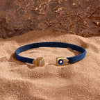 Men's Forward Vision Evil Eye Blue String Bracelet - Che Cose Belle