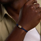 Men's Forward Vision Evil Eye Blue String Bracelet - Che Cose Belle