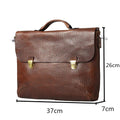 Men's Genuine Leather Handmade Retro Handbag - Che Cose Belle