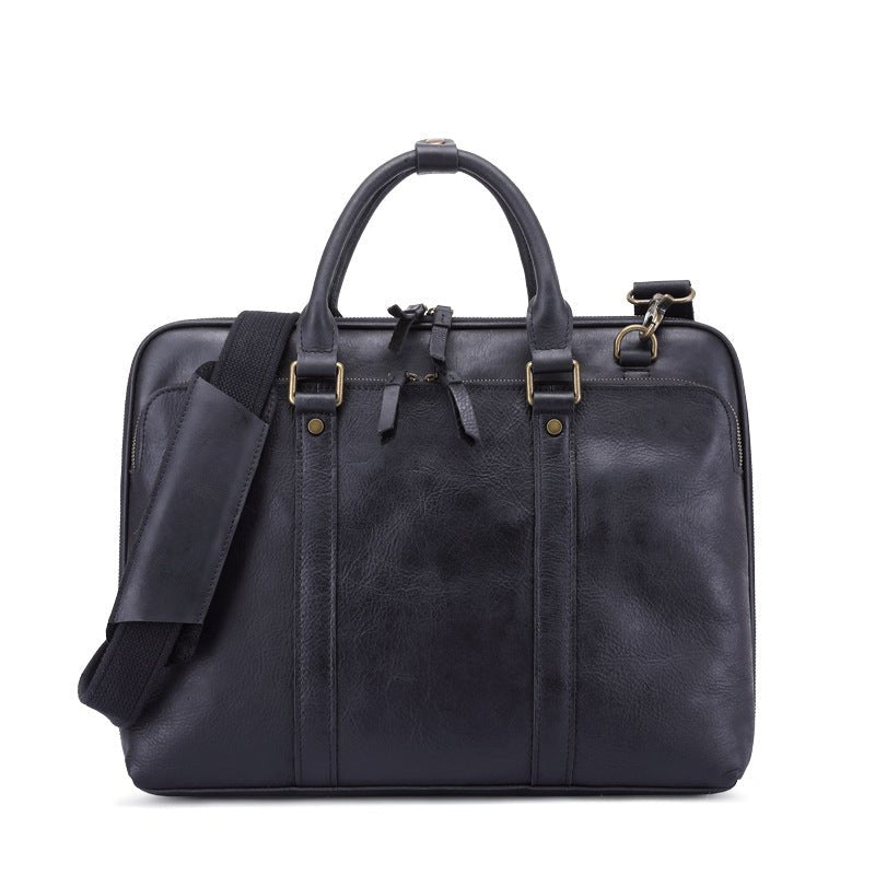Men's Handbag Leather Briefcase Shoulder Crossbody - Che Cose Belle