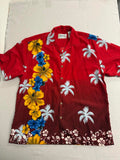Mens Hawaiian Shirt Plumeria Floewrs Reservoir - L - Che Cose Belle