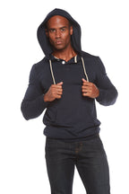 Men's Henley Style Bamboo Viscose Fleece Hoodie - Che Cose Belle