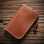 Men's Italy Leather First Layer Short Cowhide Coin Purses - Che Cose Belle