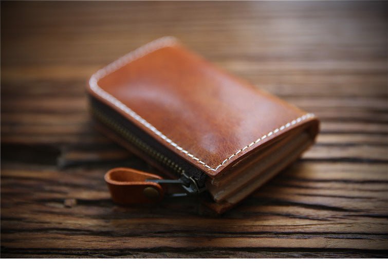 Men's Italy Leather First Layer Short Cowhide Coin Purses - Che Cose Belle