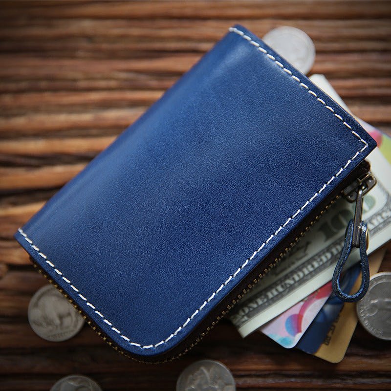 Men's Italy Leather First Layer Short Cowhide Coin Purses - Che Cose Belle