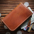 Men's Italy Leather First Layer Short Cowhide Coin Purses - Che Cose Belle