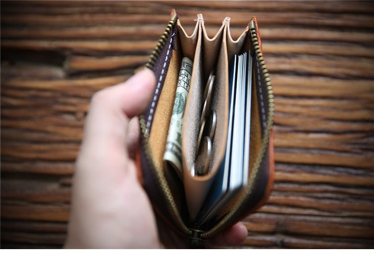 Men's Italy Leather First Layer Short Cowhide Coin Purses - Che Cose Belle