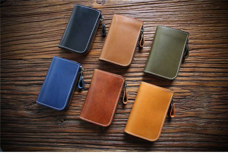 Men's Italy Leather First Layer Short Cowhide Coin Purses - Che Cose Belle