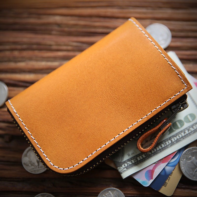 Men's Italy Leather First Layer Short Cowhide Coin Purses - Che Cose Belle