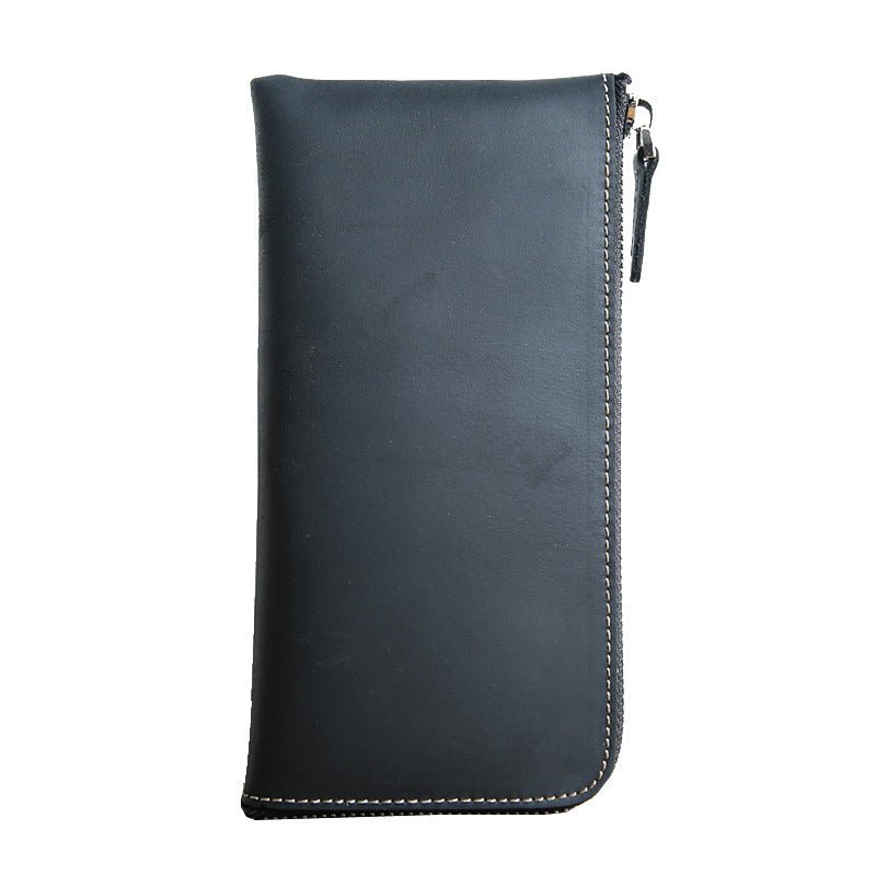 Men's Leather Crazy Horse Mini First Layer Purses - Che Cose Belle