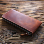 Men's Leather Crazy Horse Mini First Layer Purses - Che Cose Belle