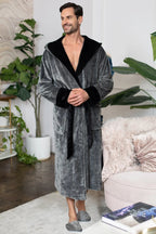 Men’s Robe with Hood – Ultra - Soft Plush Comfort for Everyday Use - Che Cose Belle
