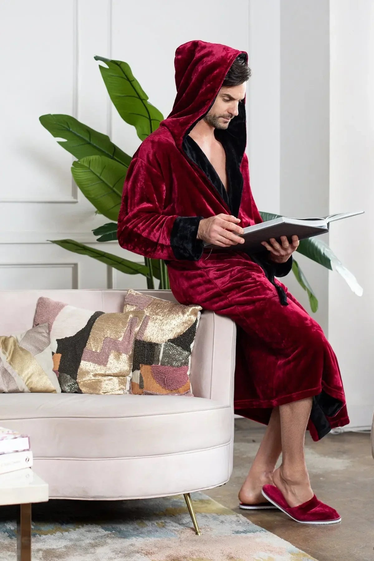 Men’s Robe with Hood – Ultra - Soft Plush Comfort for Everyday Use - Che Cose Belle