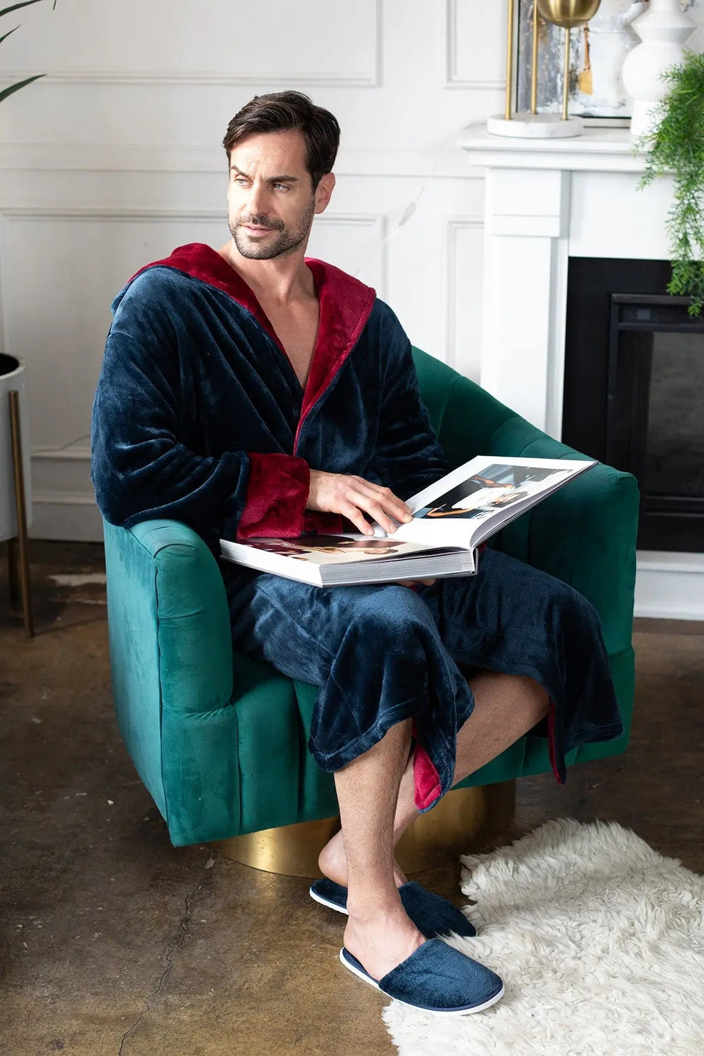 Men’s Robe with Hood – Ultra - Soft Plush Comfort for Everyday Use - Che Cose Belle
