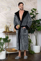 Men’s Robe with Hood – Ultra - Soft Plush Comfort for Everyday Use - Che Cose Belle