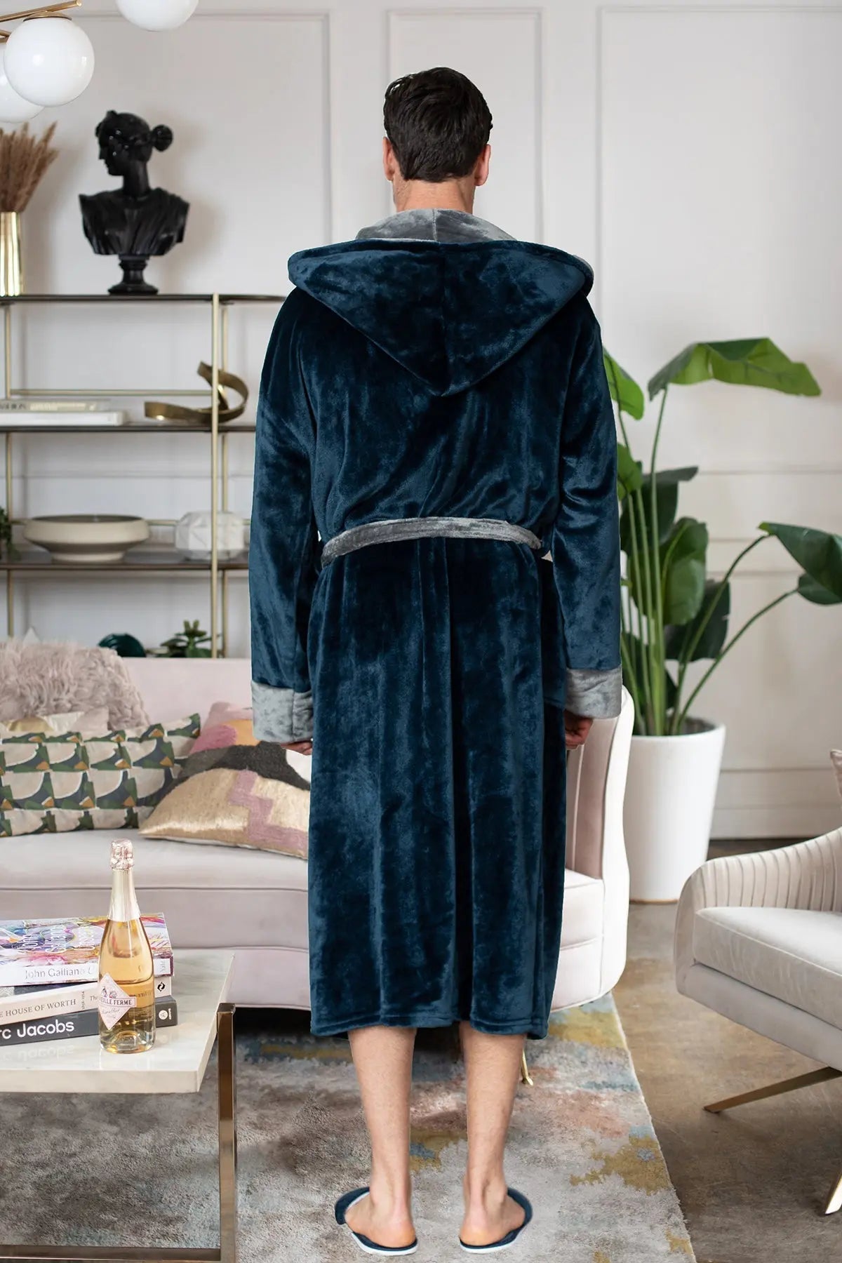 Men’s Robe with Hood – Ultra - Soft Plush Comfort for Everyday Use - Che Cose Belle