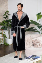 Men’s Robe with Hood – Ultra - Soft Plush Comfort for Everyday Use - Che Cose Belle