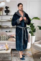 Men’s Robe with Hood – Ultra - Soft Plush Comfort for Everyday Use - Che Cose Belle