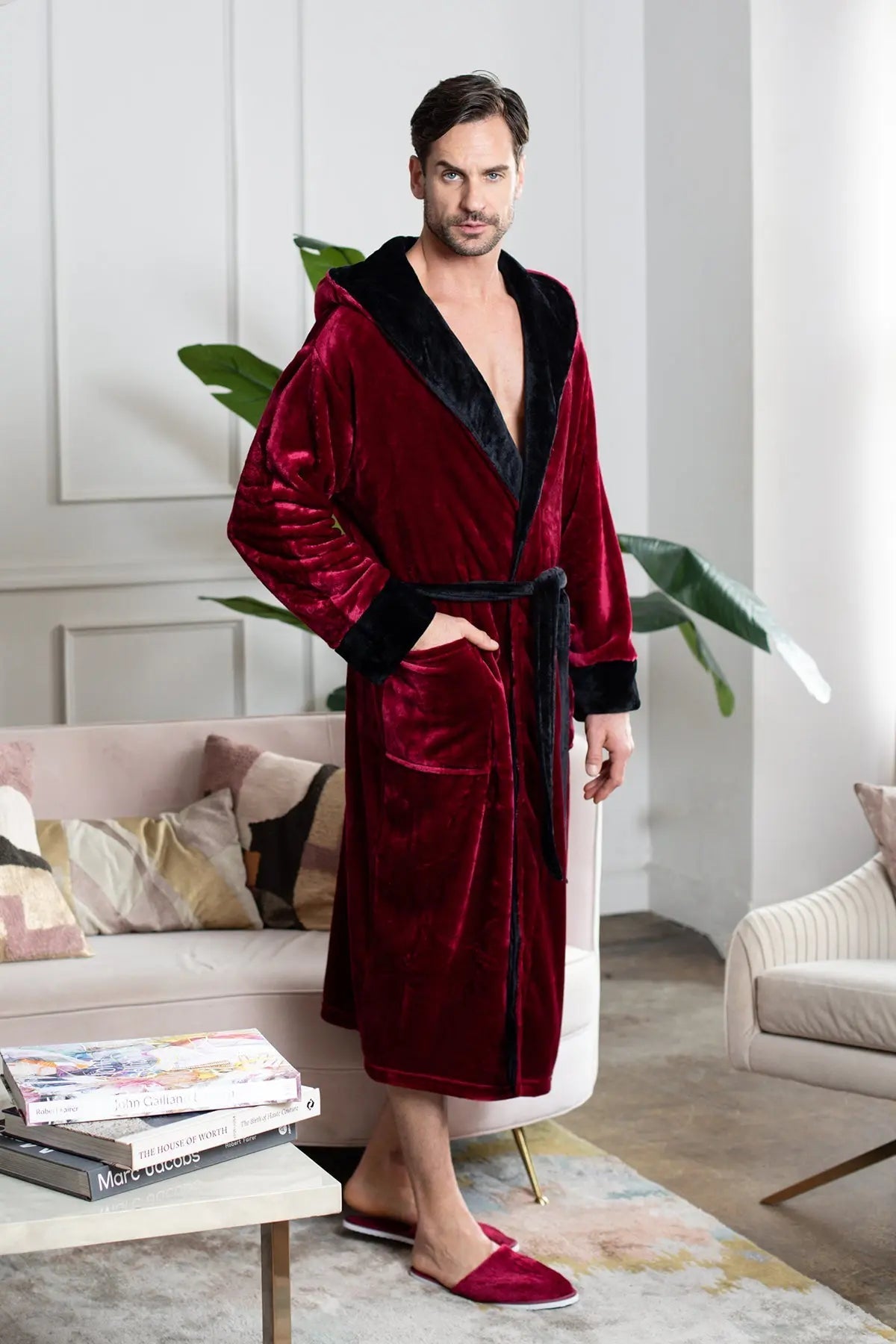 Men’s Robe with Hood – Ultra - Soft Plush Comfort for Everyday Use - Che Cose Belle