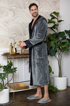 Men’s Robe with Hood – Ultra - Soft Plush Comfort for Everyday Use - Che Cose Belle