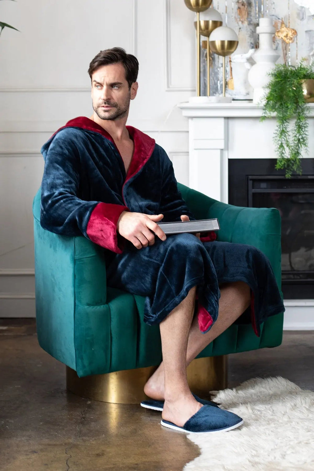 Men’s Robe with Hood – Ultra - Soft Plush Comfort for Everyday Use - Che Cose Belle