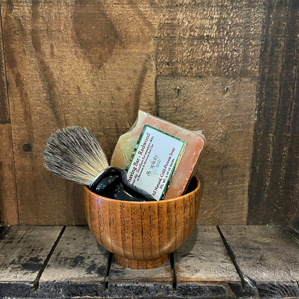 Men's Shaving Sets in Black/Datewood - Che Cose Belle