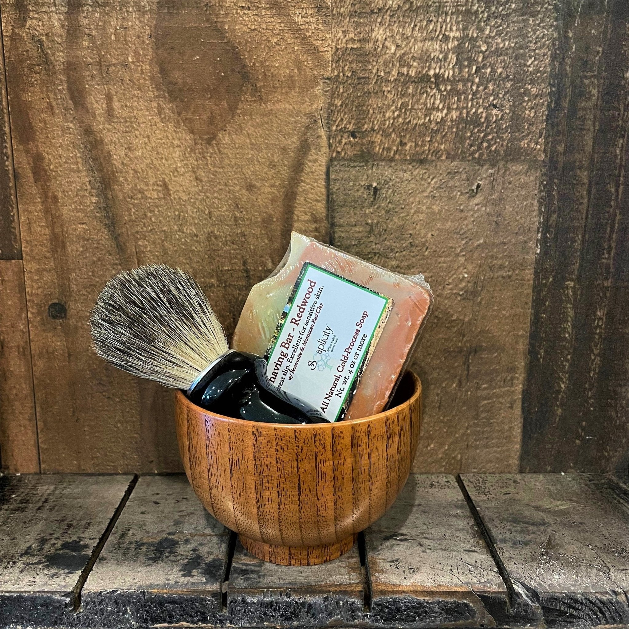 Men's Shaving Sets in Black/Datewood - Che Cose Belle