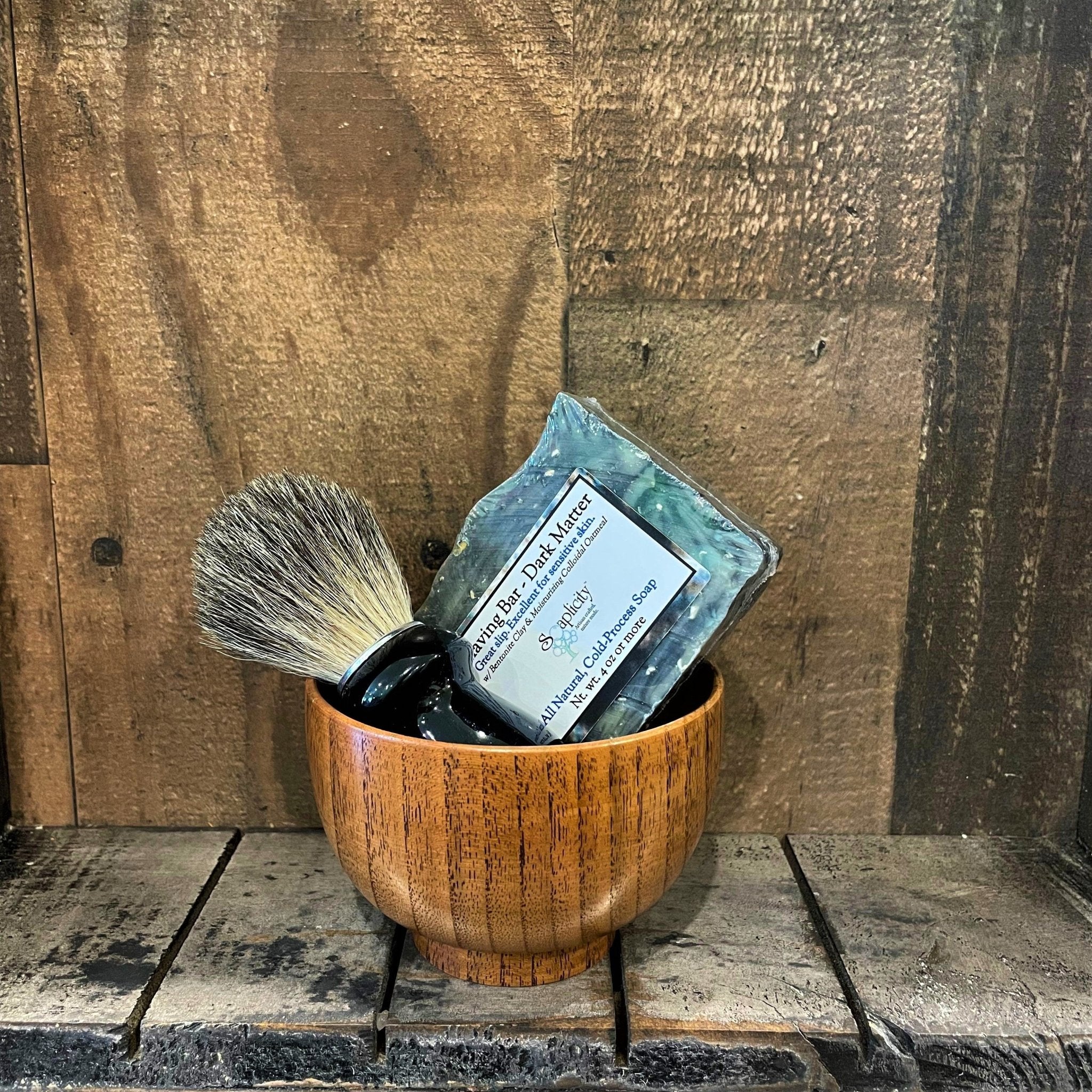 Men's Shaving Sets in Black/Datewood - Che Cose Belle