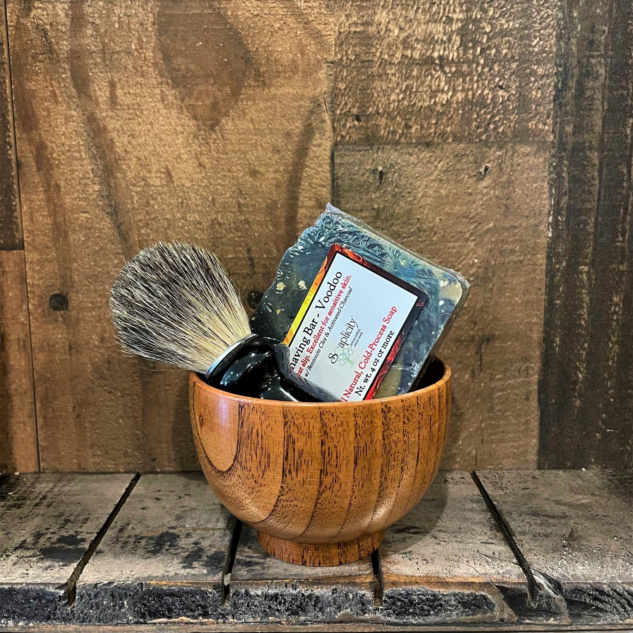 Men's Shaving Sets in Black/Datewood - Che Cose Belle