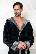 Men’s Robe with Hood – Ultra-Soft Plush Comfort for Everyday Use