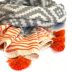 Merida Gray - Orange Turkish Towel / Blanket - Che Cose Belle