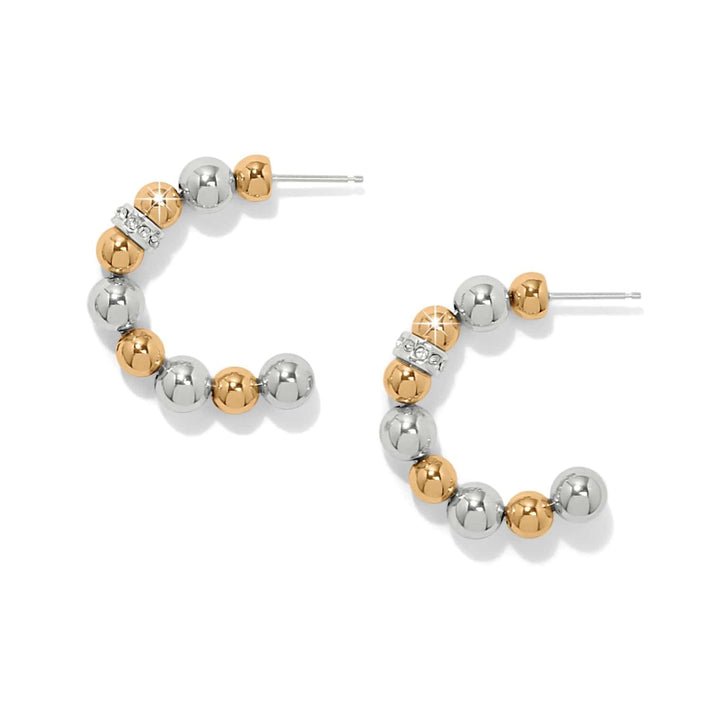 Meridian Petite Station Hoop Earrings - Che Cose Belle