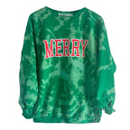 MERRY ♡ adult tie-dye sweatshirt with merry print - Che Cose Belle