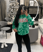 MERRY ♡ adult tie-dye sweatshirt with merry print - Che Cose Belle