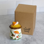 Merry Mushroom-Inspired 70s Hand-Painted Trinket Box - Che Cose Belle