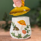 Merry Mushroom-Inspired 70s Hand-Painted Trinket Box - Che Cose Belle