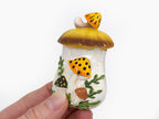 Merry Mushroom - Inspired Hand - Painted 70s Fridge Magnet - Che Cose Belle