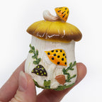 Merry Mushroom-Inspired Hand-Painted 70s Fridge Magnet - Che Cose Belle