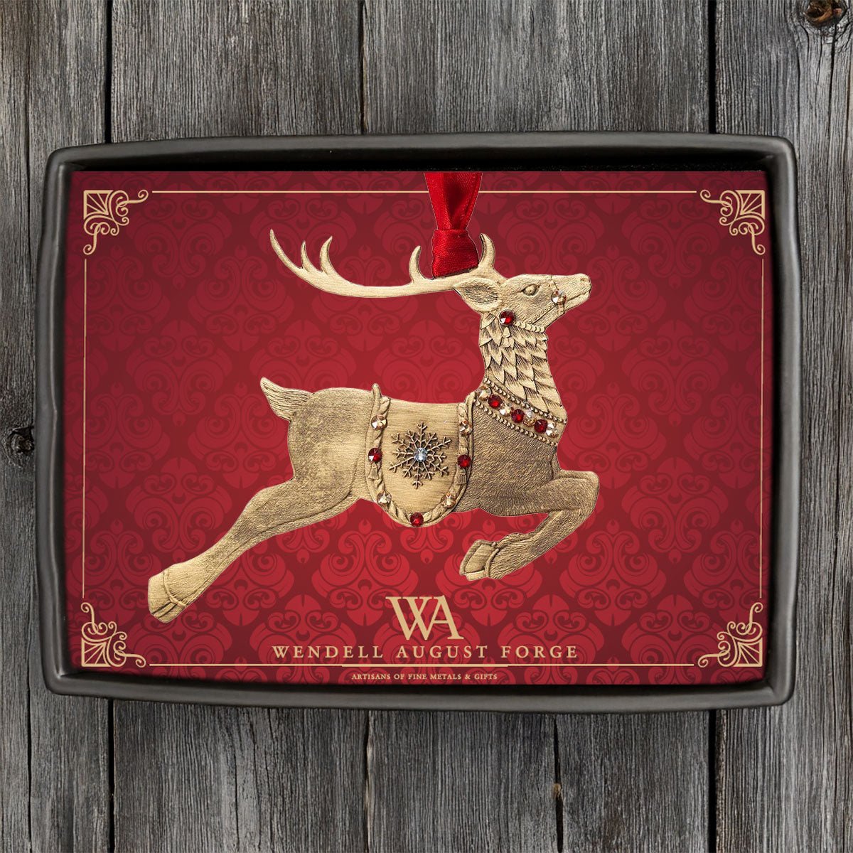 Merry Reindeer Ornament (Bronze) - Che Cose Belle