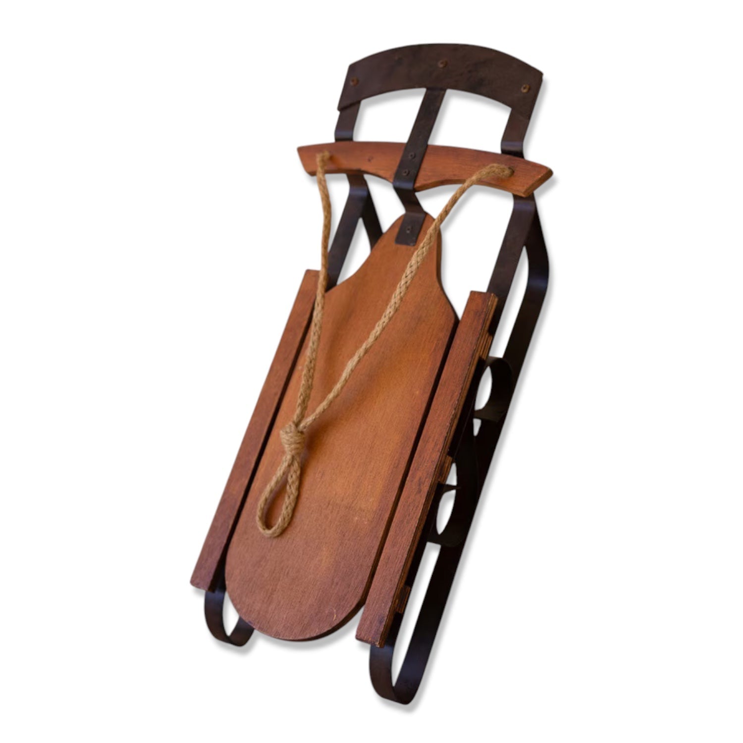 Metal and Wood Decorative Christmas Sled - Che Cose Belle