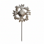 Metal Trumpet Flower Twirl Garden Stakes - Che Cose Belle
