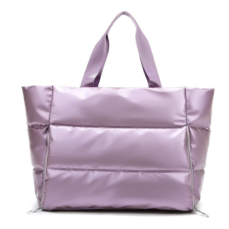 Metallic Puffer Tote - Che Cose Belle