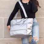 Metallic Puffer Tote - Che Cose Belle