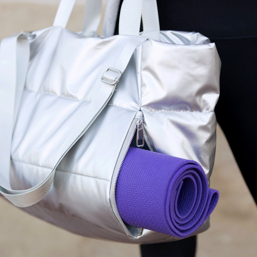 Metallic Puffer Tote - Che Cose Belle