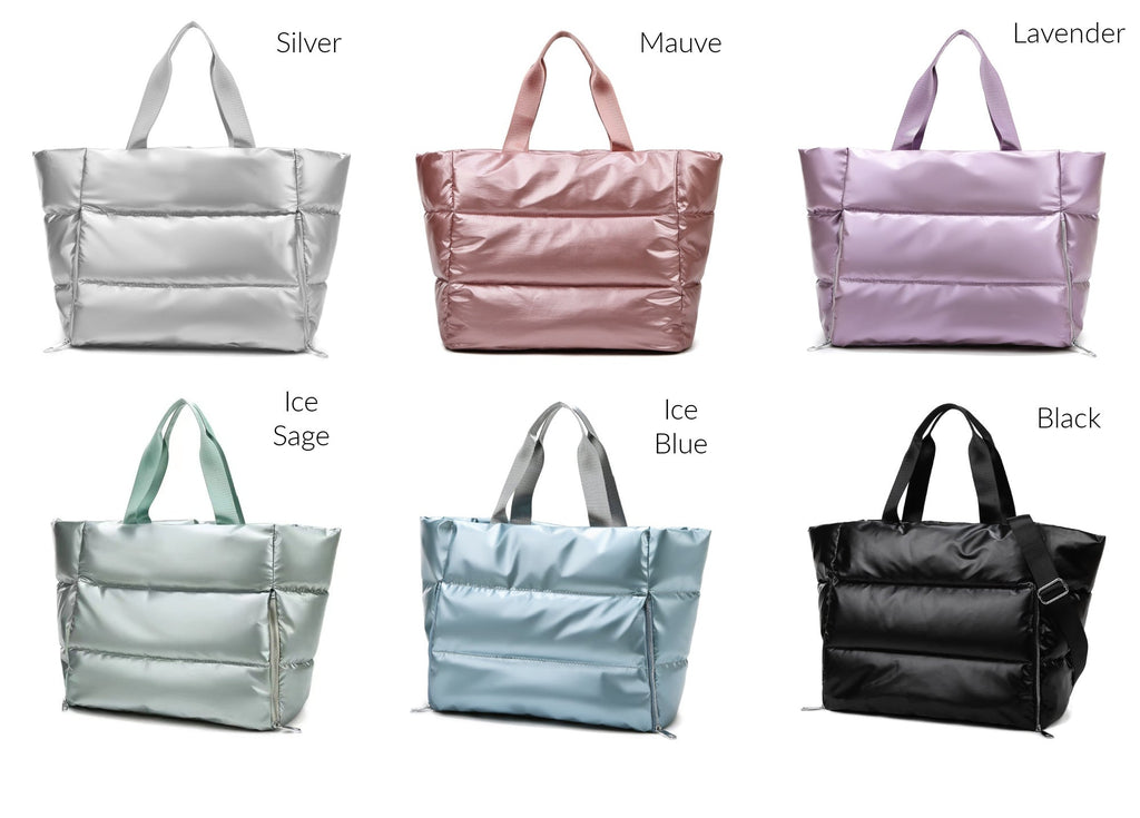 Metallic Puffer Tote - Che Cose Belle