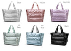 Metallic Puffer Tote - Che Cose Belle
